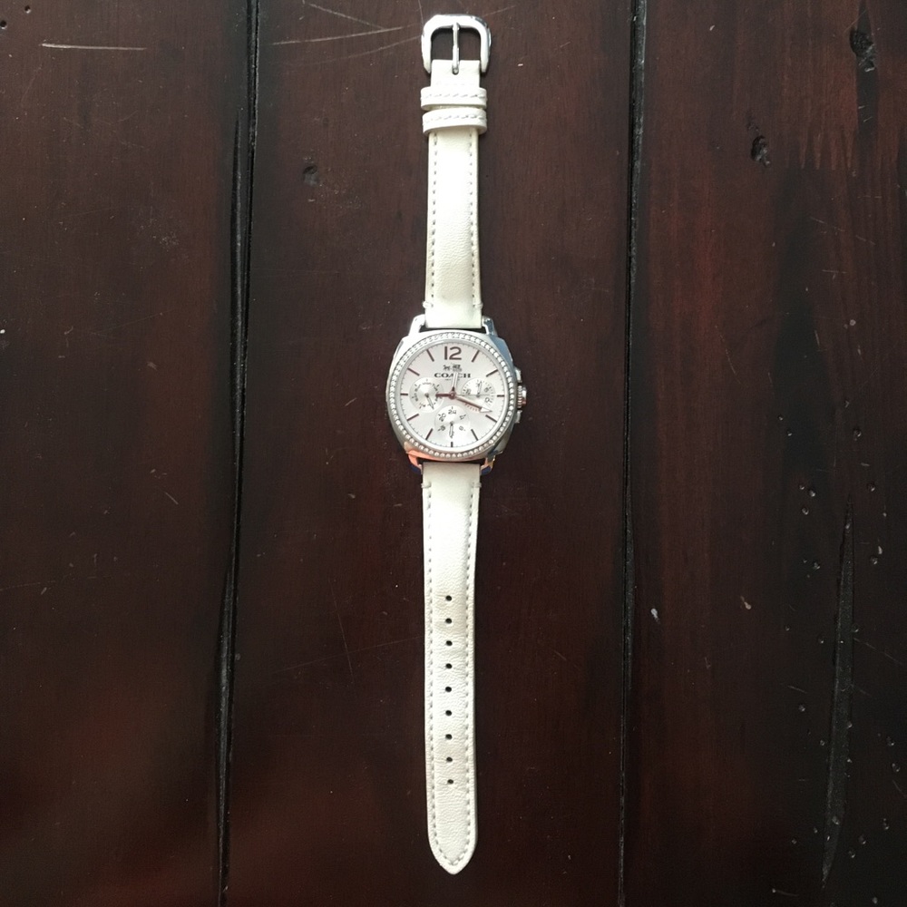 Coach leather watch