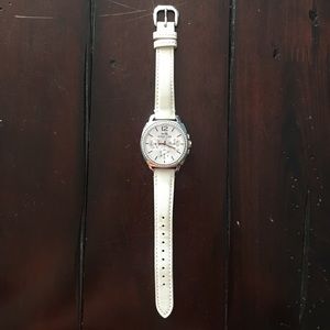 Coach leather watch