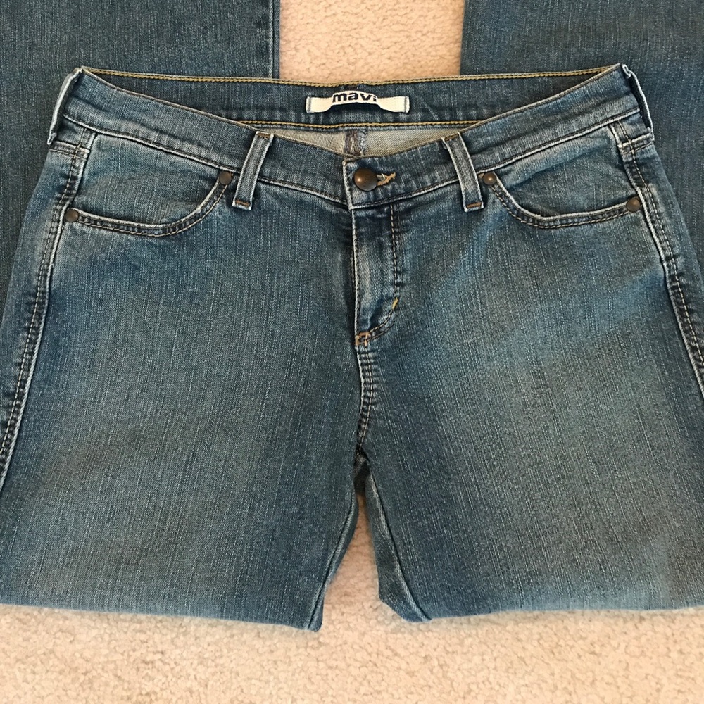 HP💜😊EUC MAVI Marie flare $98 Low rise 29/32 slim - Picture 3 of 7