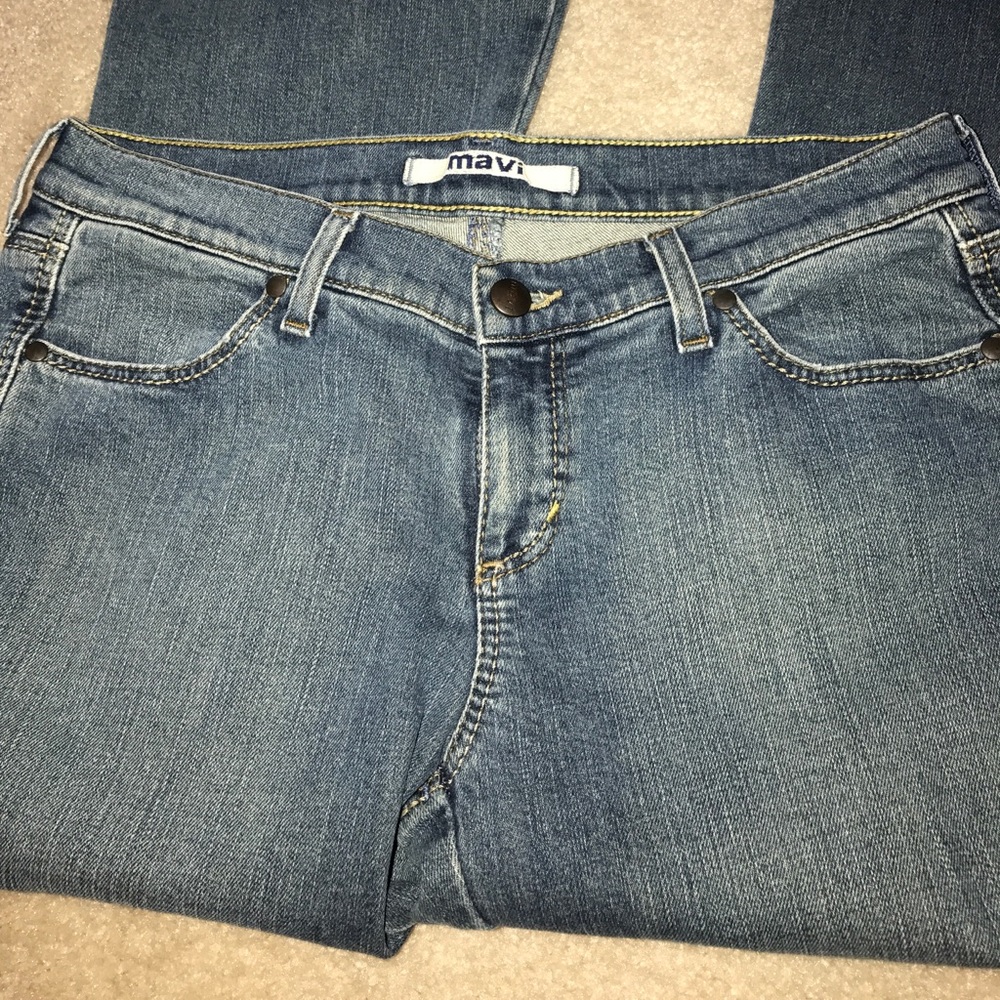 HP💜😊EUC MAVI Marie flare $98 Low rise 29/32 slim - Picture 7 of 7
