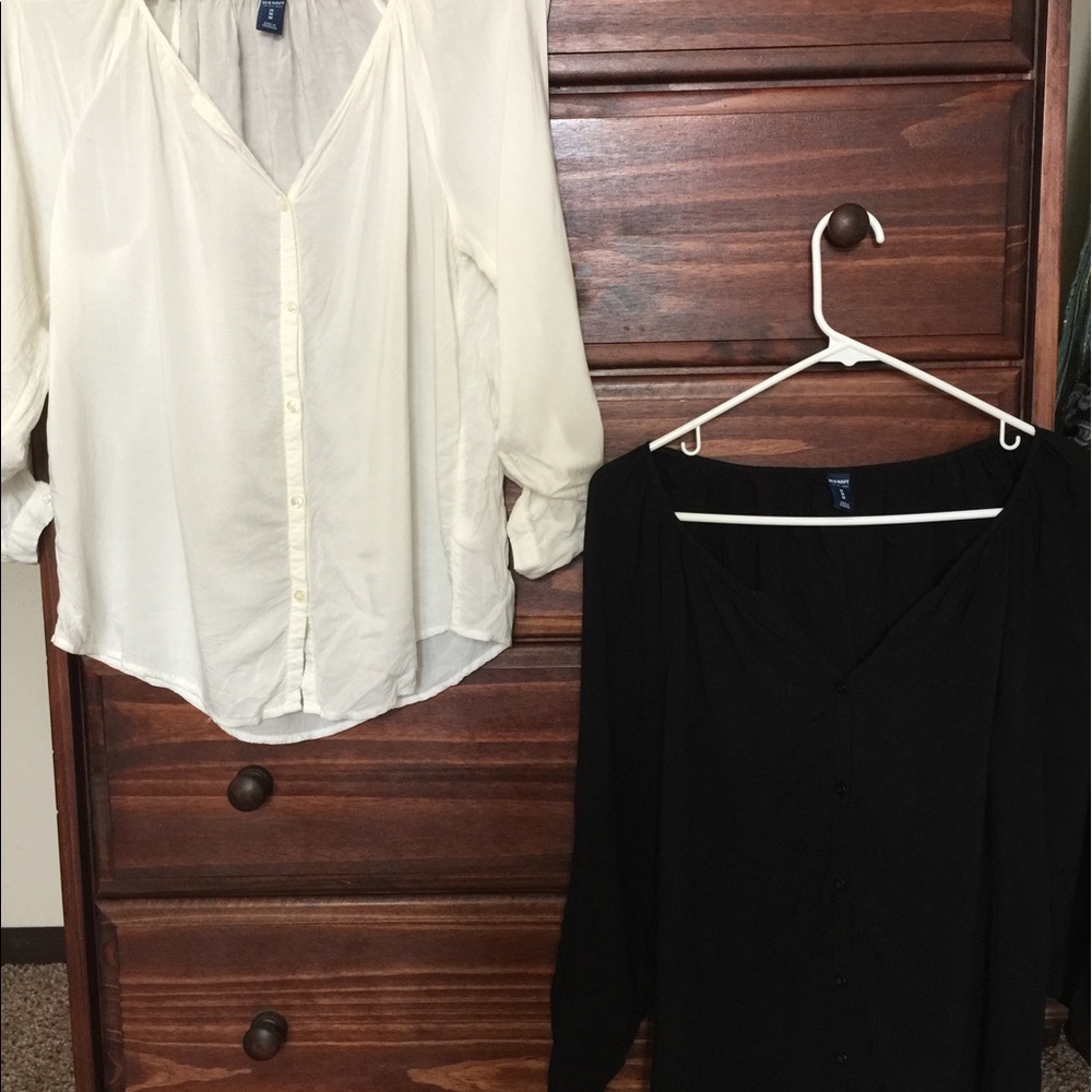 Two Old Navy button down shirts