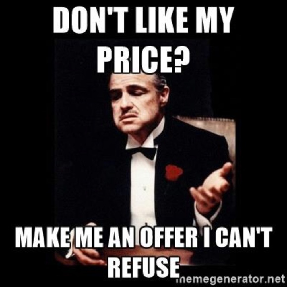 Prices Are Negotiable