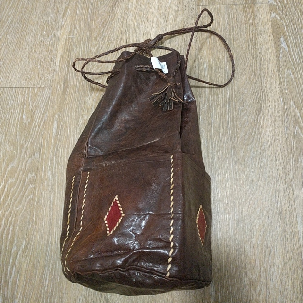 Medium African Leather Tote bag