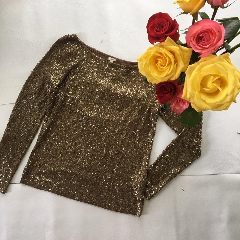 Jcrew sequined top