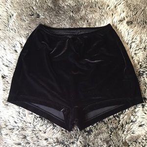 American Apparel velvet high-waisted shorts