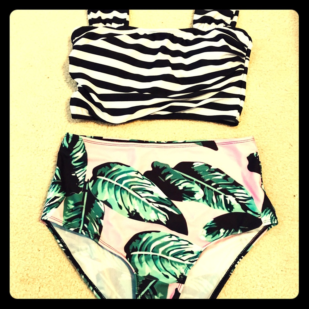 Women's swim wear. New without tags. High wasted