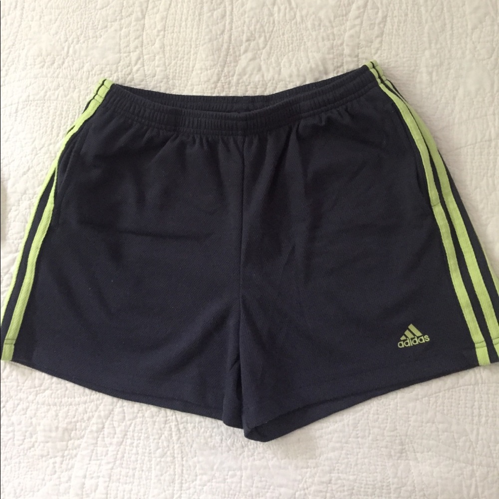 adidas Navy Blue Athletic Shorts