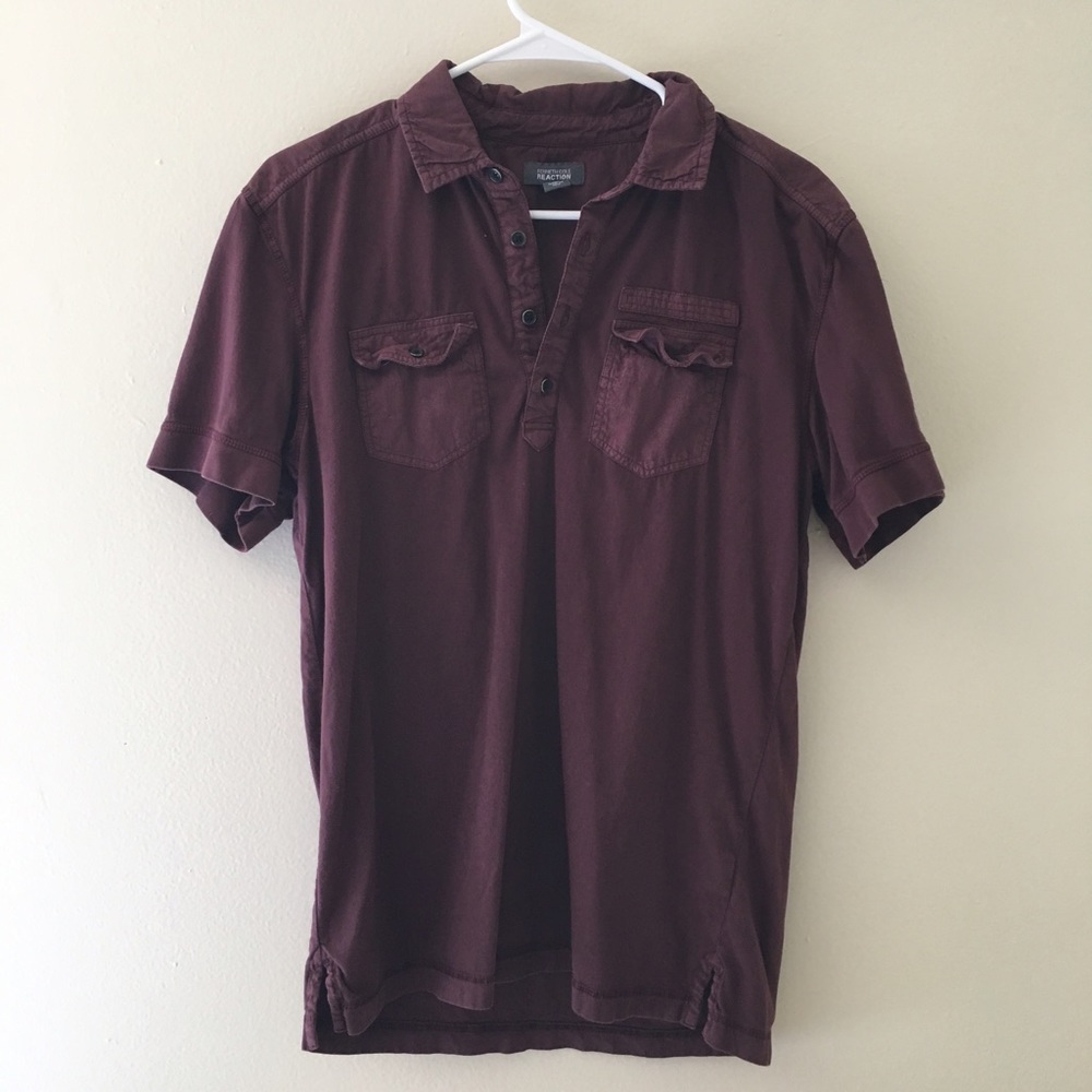 Burgundy Kenneth Cole Dress up shirt