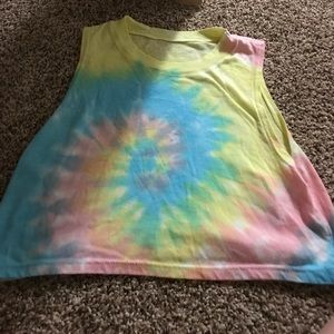 So Nikki Tie Dye Crop Top