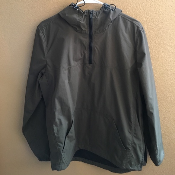 Men's forever 21 olive green windbreaker - Picture 1 of 5