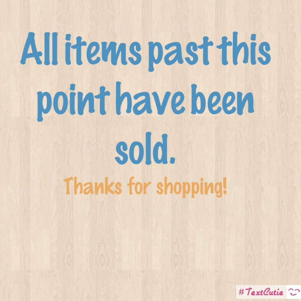 ❤️Thanks for shopping in my closet!❤️