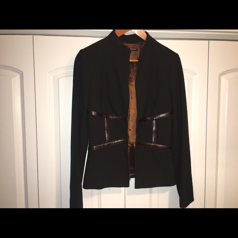 Leather trim Designer Donna Degnan