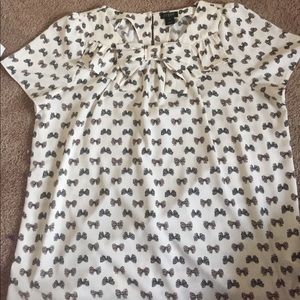 J. Crew Bow top