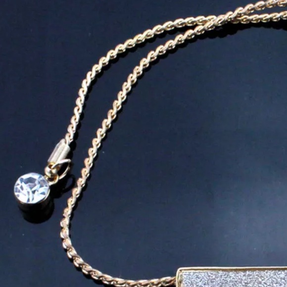 Brand new silver pave bar slider bracelet - Picture 6 of 6