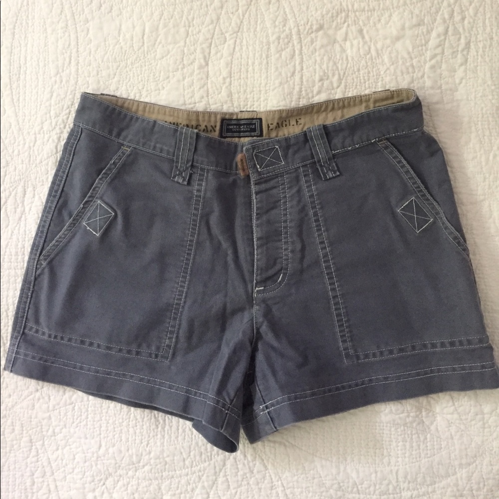 American Eagle Gray Cargo Shorts