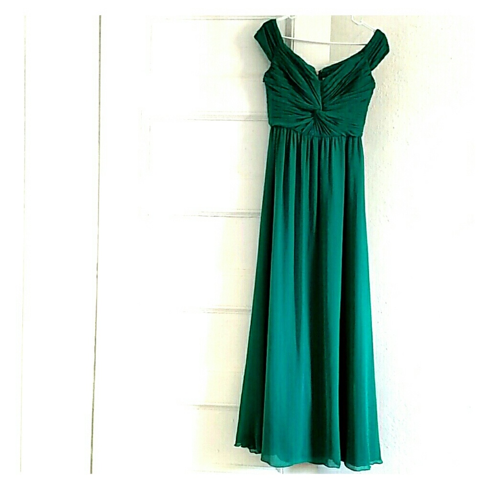 ERIN erin fetherston teal gown
