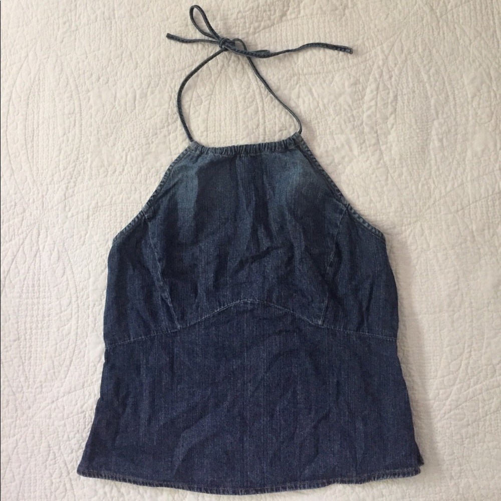 GAP Denim Halter Top