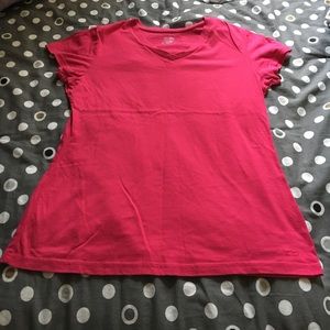 Pink Champion workout T-shirt.