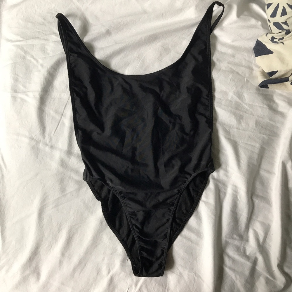 ❌SOLD❌ American Apparel Black Tricot One Piece