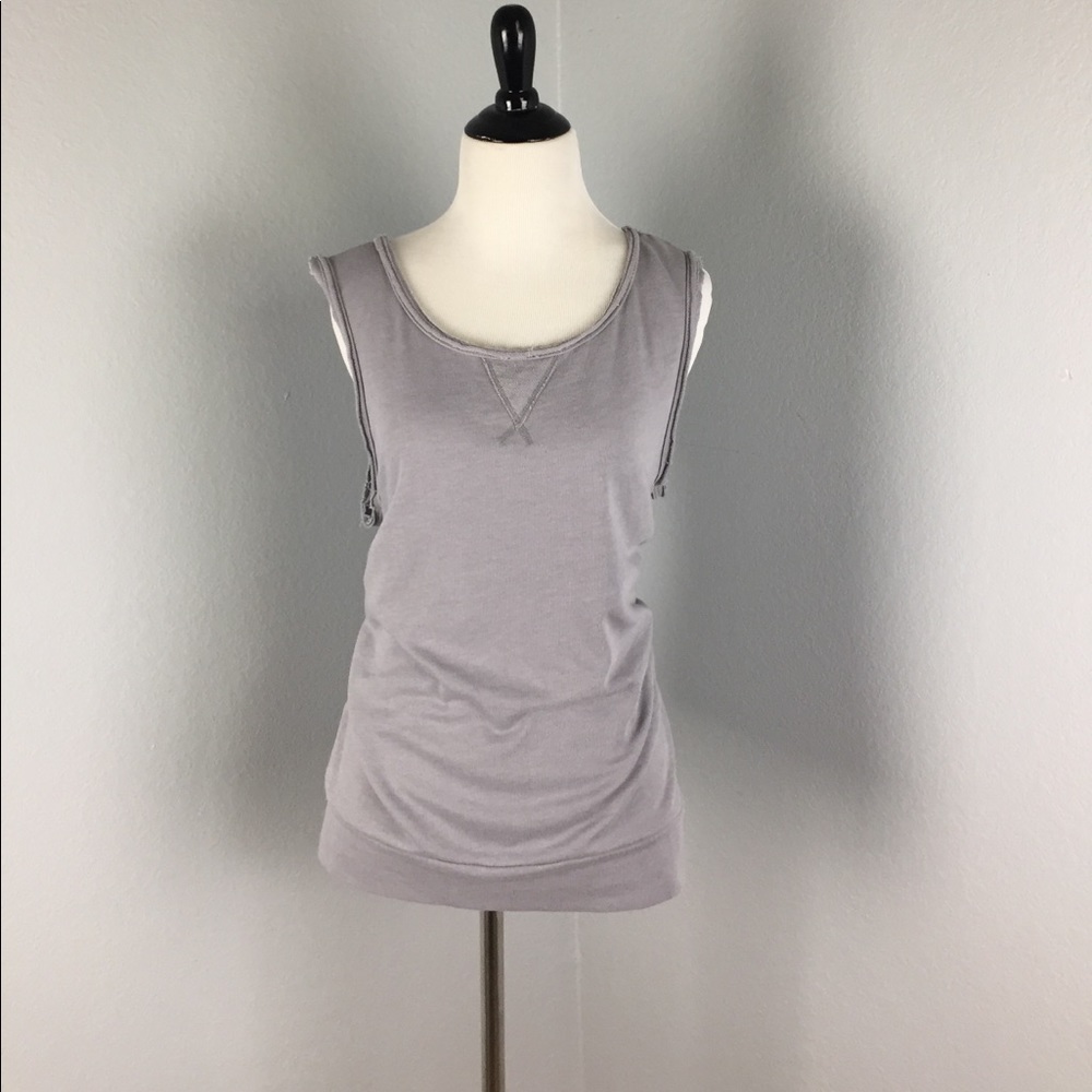 Fabletics Atheltic Tank Size L - Gray Jersey Knit