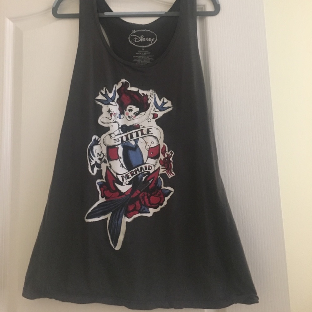 Little mermaid Ariel pin up tank top
