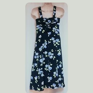 Unbranded Dresses - Young Lady's Summer Maxi-Dress Navy Floral Unbranded Dresses - Young Lady's Summer Maxi-Dress Navy Floral