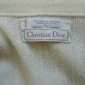 Christian Dior Men's Ivory White Cardigan