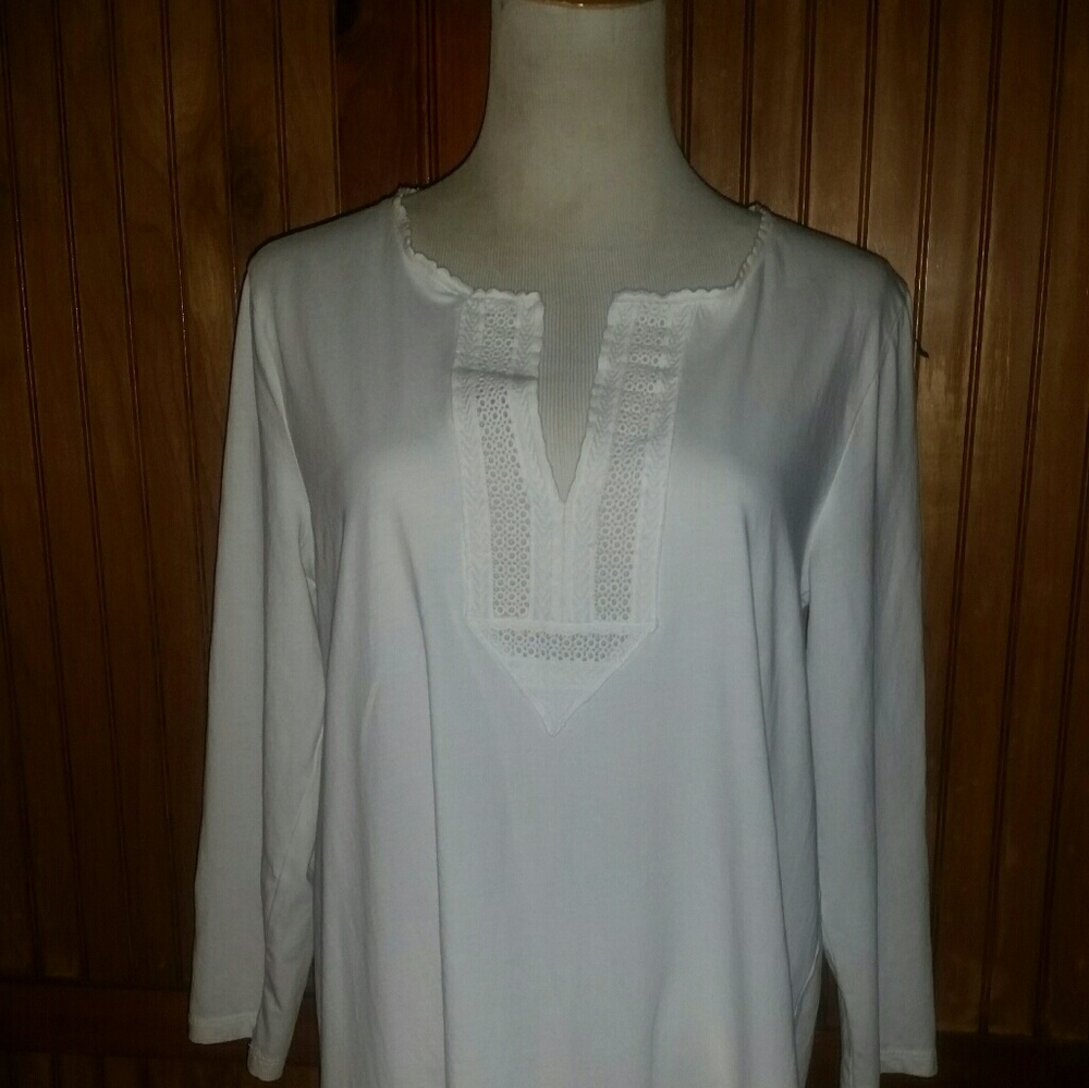 White Cotton Tunic from Ralph Lauren