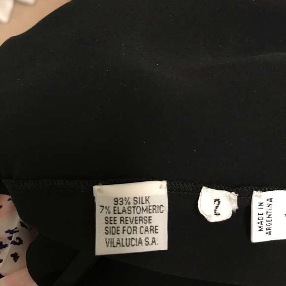 Black silk crop pant - Picture 5 of 6