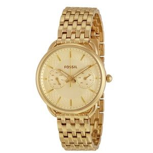 Fossil tailor yellow gold watch