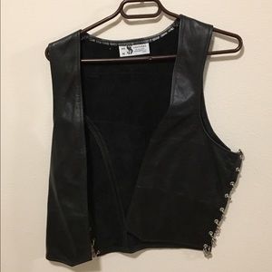 Leather vest