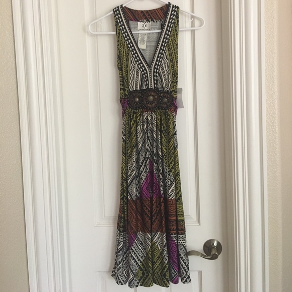 Brand new tribal ICE dress with wooden belt work! - Picture 1 of 6