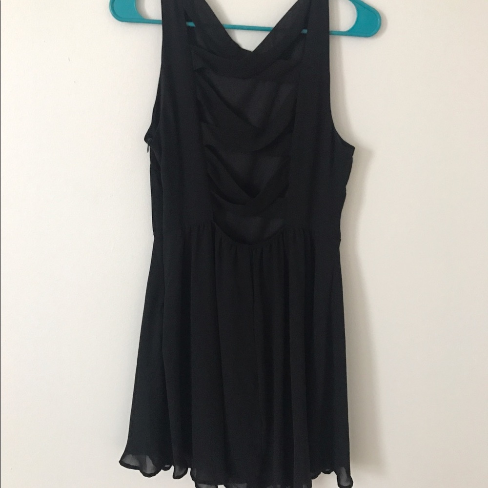 Open cross back dress