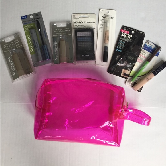 Other - Drugstore makeup bundle and free pink zipper pouch