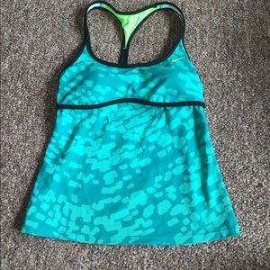 Blue Sporty Nike Swimsuit Top