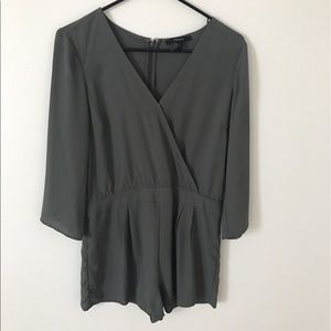 3/4 green romper