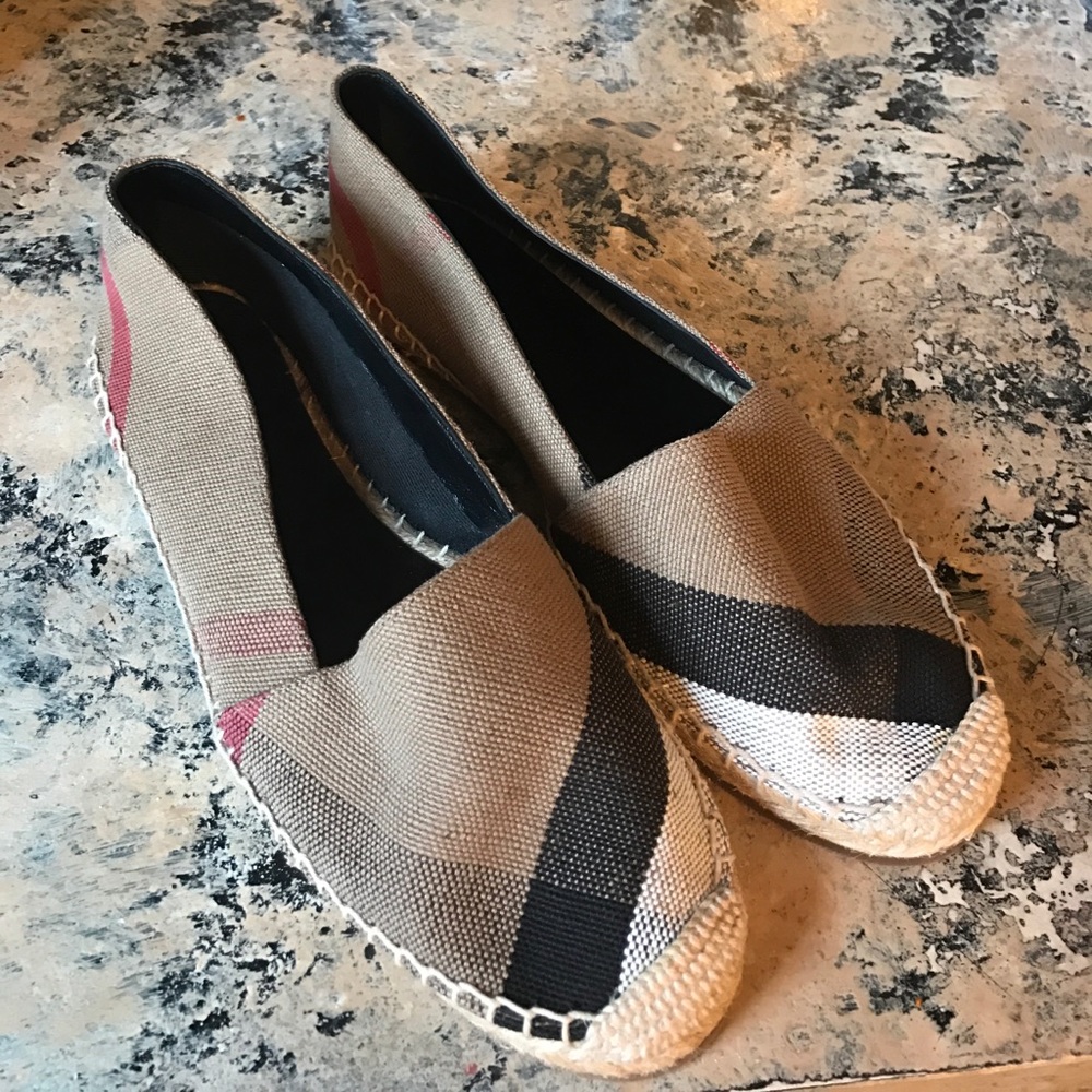 Burberry espadrilles.