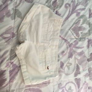 Hollister White Shorts Size 0