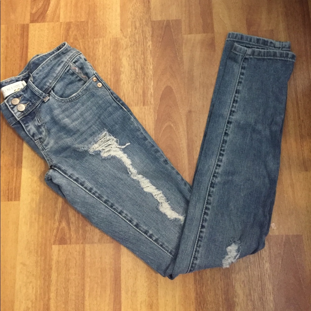 Pacsun young & faded skinny jeans size 0