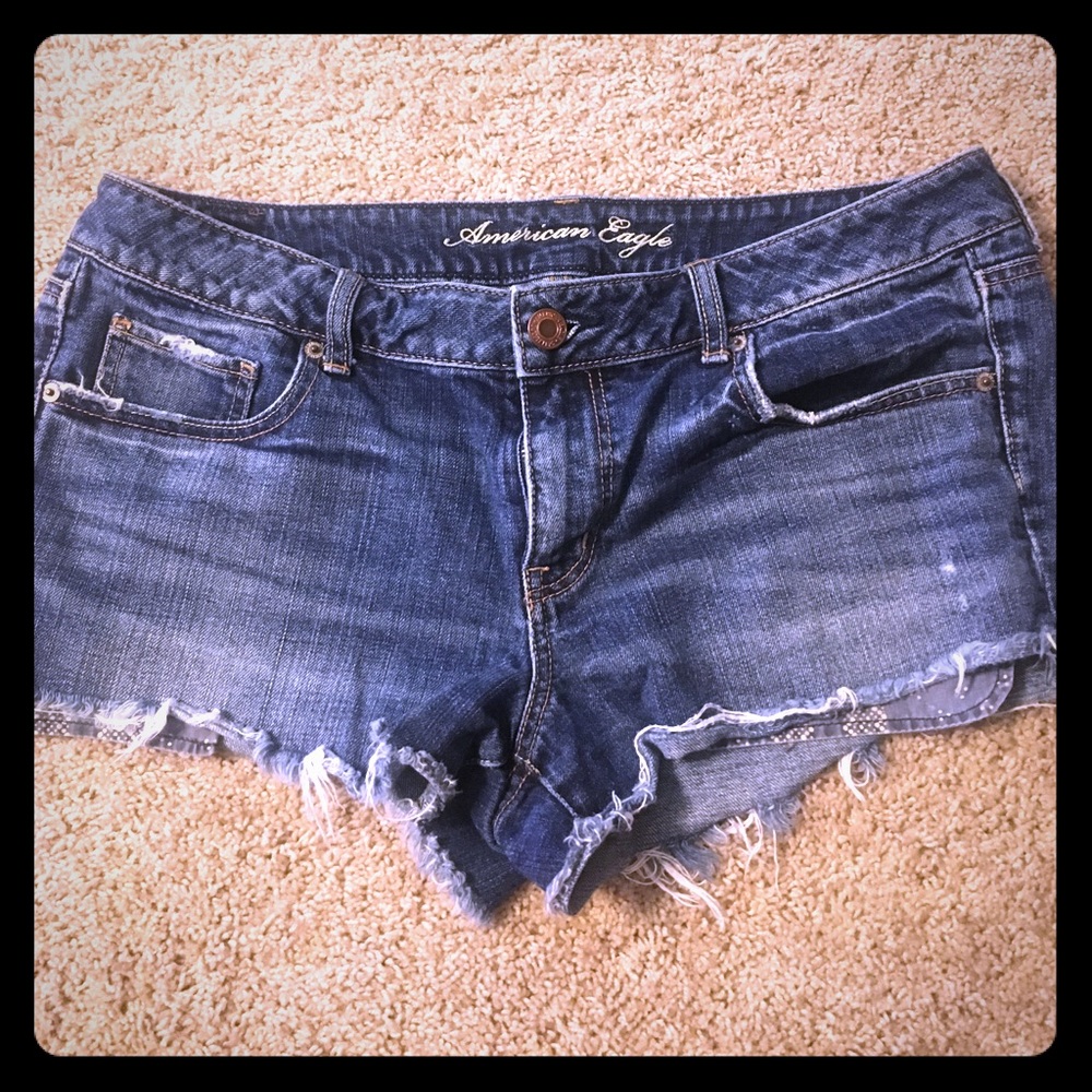 American Eagle Jean Shorts Size 14