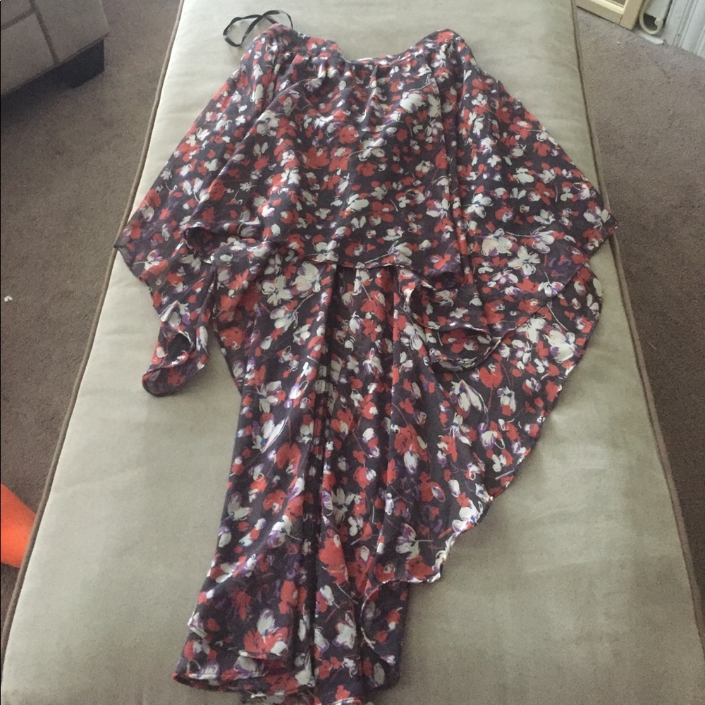 Floral sheer skirt