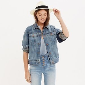 Madewell The Jean Denim Jacket in Ellery Wash XS
