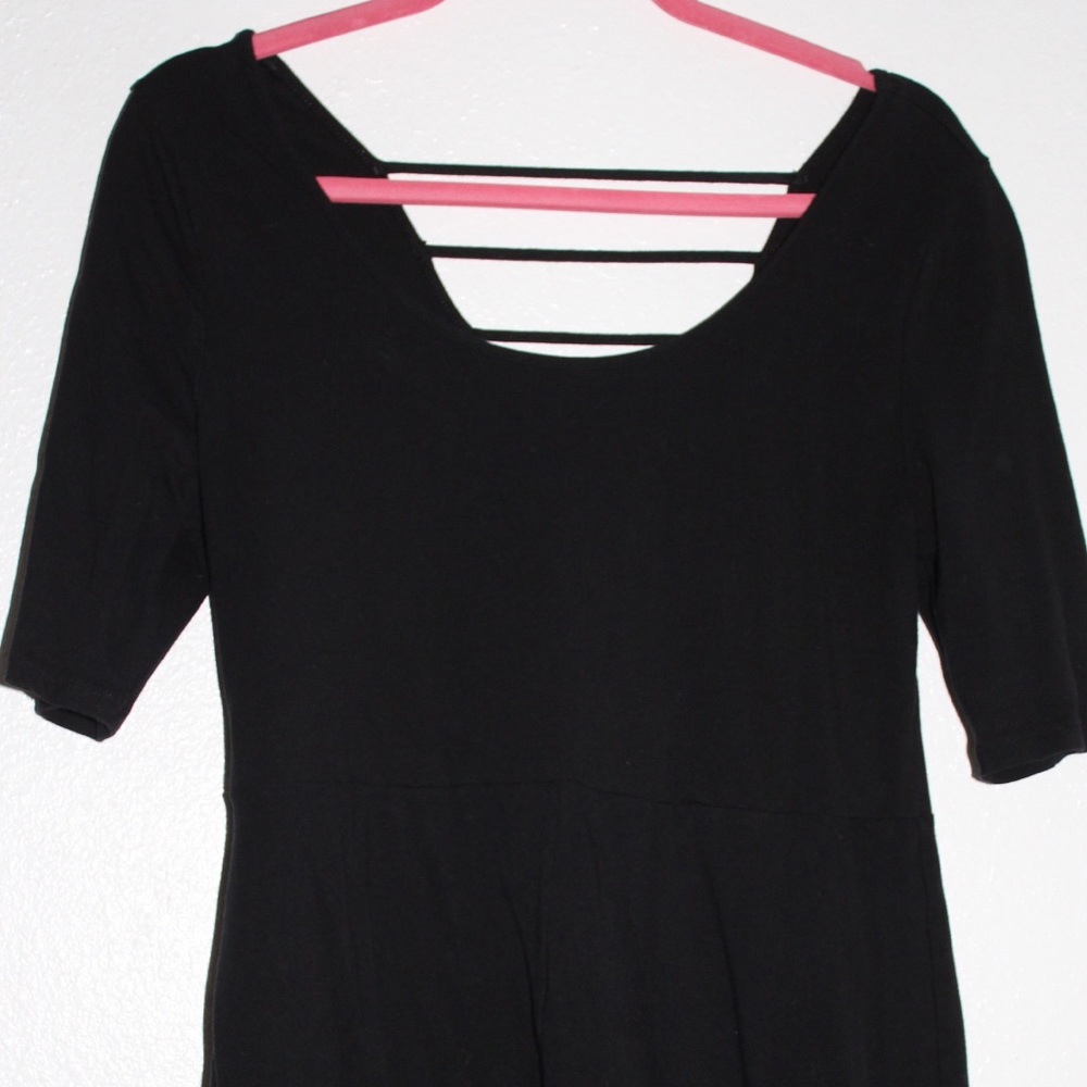 Black skater dress