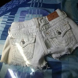 White True Religion Shorts