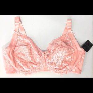 Q-T Intimates Lace Bra Micro Side Support (5556)