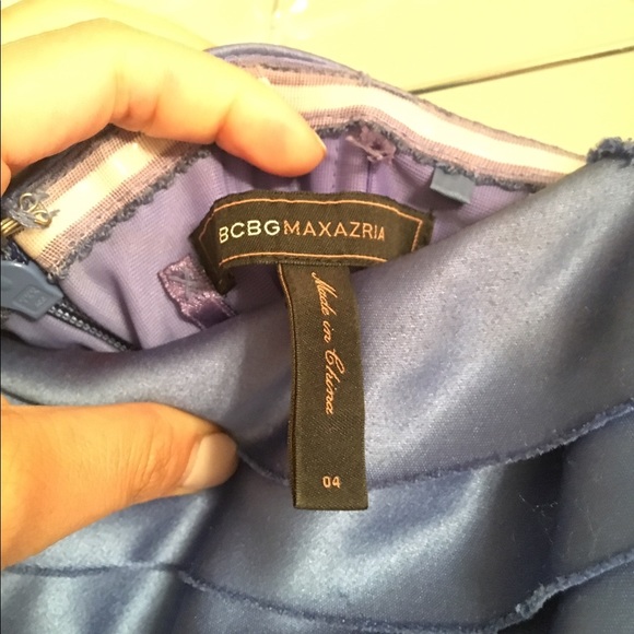 SOLD Blue BCBG Max Azria Cocktail Dress - Picture 3 of 4