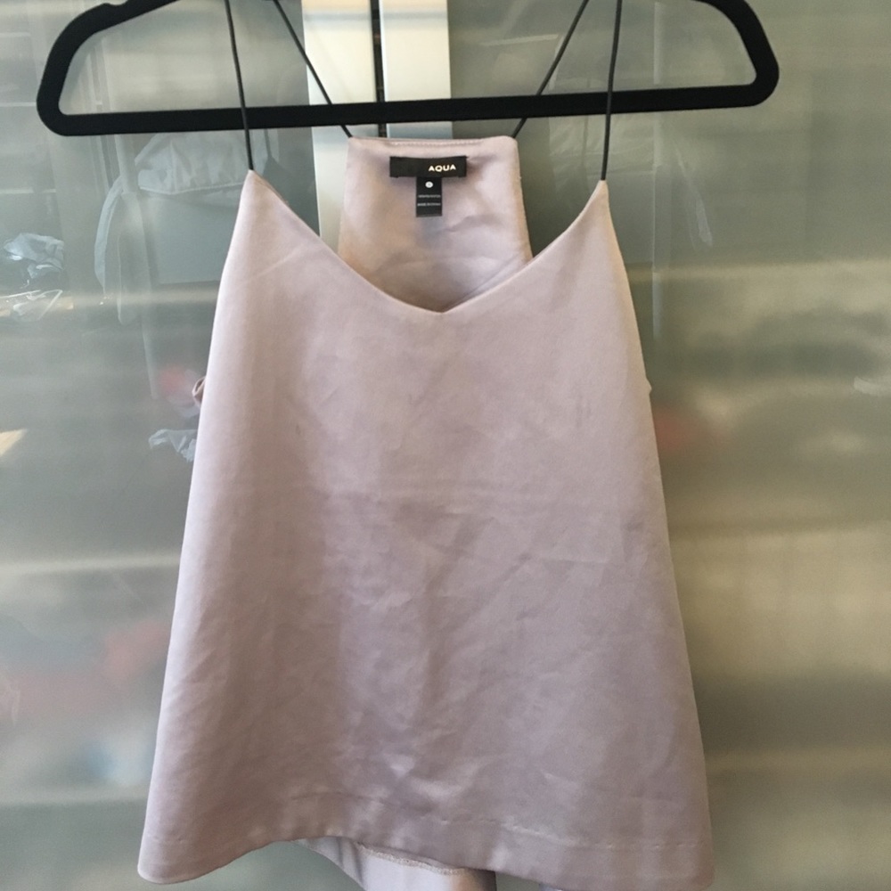 Small aqua flowly shirt. 100% polyester.