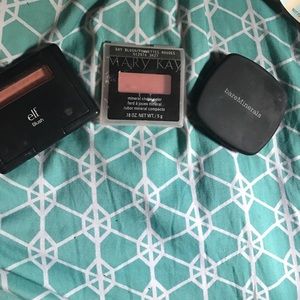 Elf, Mary Kay, and Bare Minerals blush