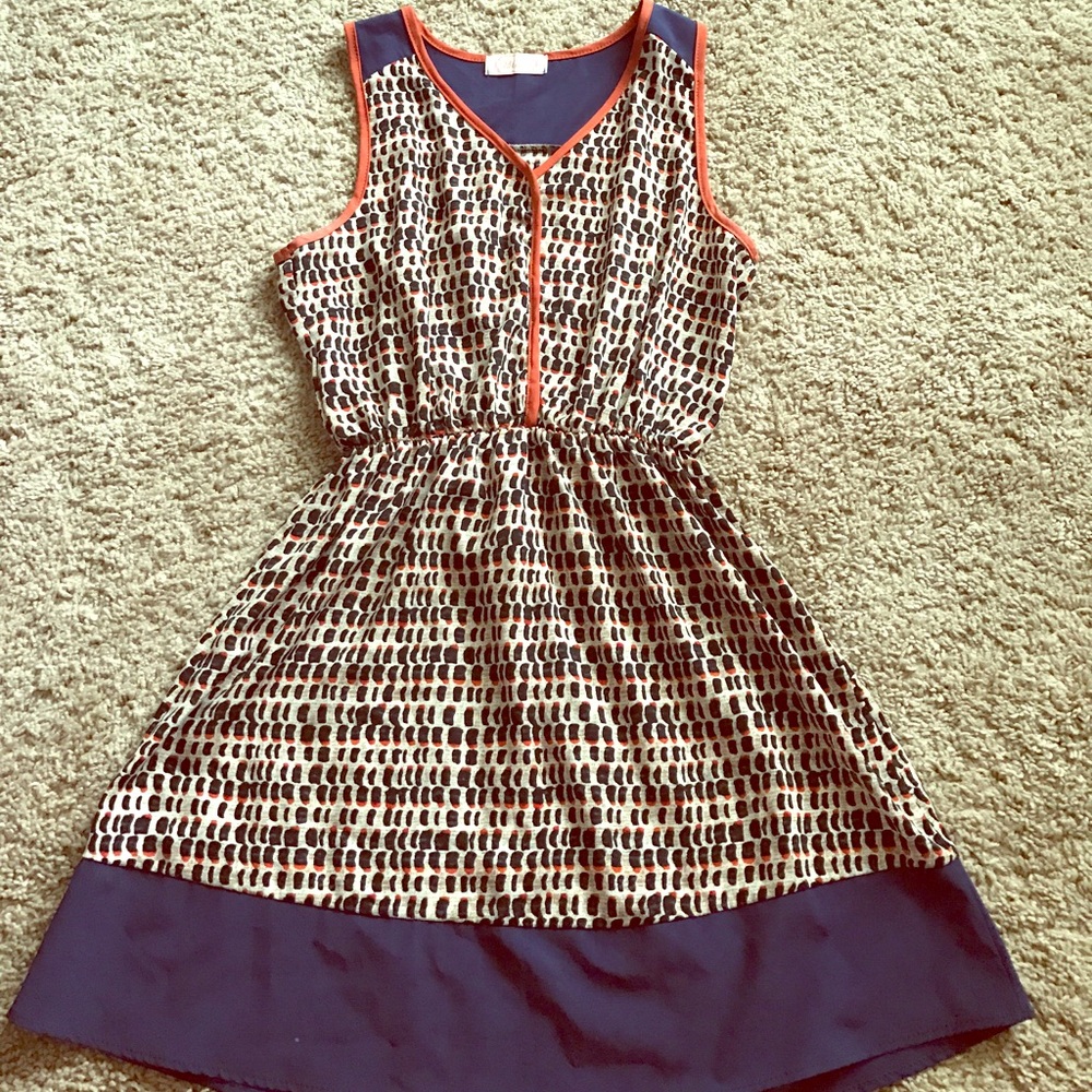 Bold print mini dress