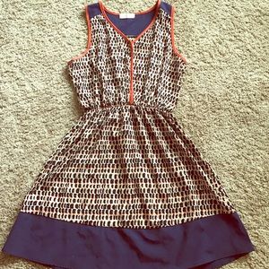 Bold print mini dress